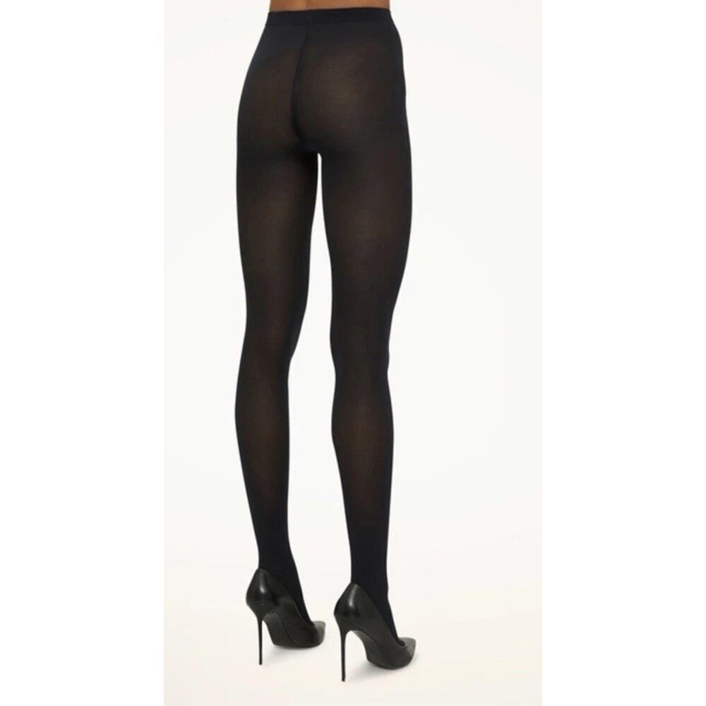 Wolford VELVET DE LUXE 50 Black Tights Sz S NEW $60